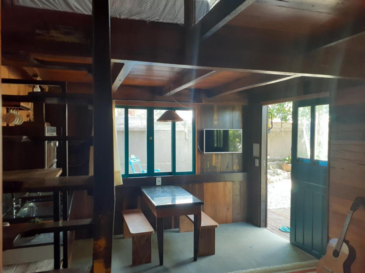 Jabuticasa Cabana De Madeira Na Praia Penha  Buitenkant foto